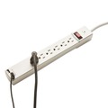  | Innovera IVR71660 6 AC Outlets 2 USB Ports 6 ft. Cord 1080 Joules Surge Protector - White image number 5