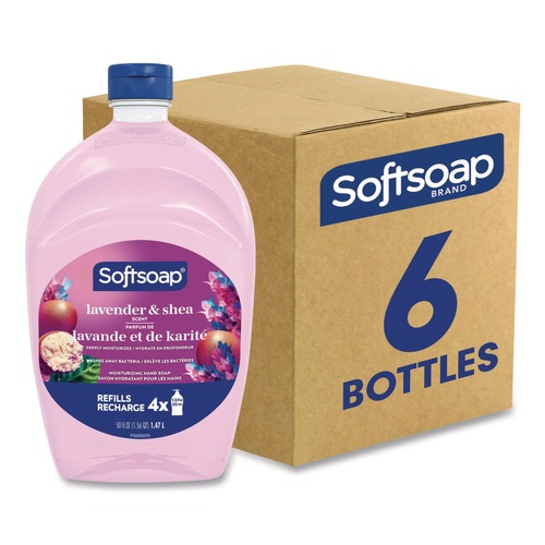 Cleaning & Janitorial Supplies | Softsoap US07151A Liquid Hand Soap Refills - Lavender Scent (6/Carton) image number 0