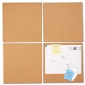 Office Furniture Accessories | Universal UNV43404 12 in. x 12 in. Cork Tile Panels - Brown Surface (4/Pack) image number 3