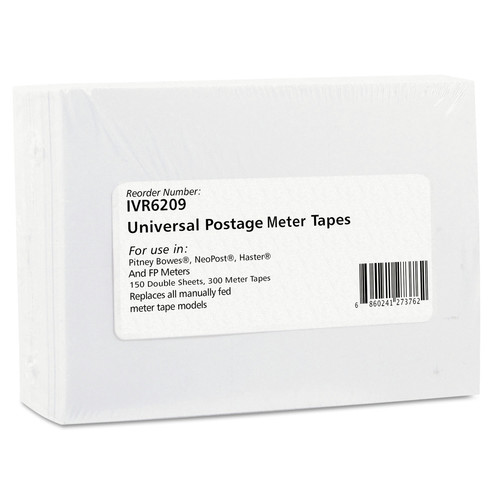  | Innovera IVR6209 150 Sheets/Box, 2/Sheet 3.5 in. x 5.25 in. Postage Labels - White image number 0