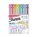 Markers | Sharpie 2154174 S-Note Bullet/Chisel Tip Creative Markers - Assorted Ink Colors/White Barrel (16/Pack) image number 0