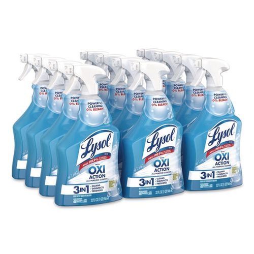 Cleaning & Janitorial Supplies | LYSOL Brand 19200-89289 32 oz. Trigger Spray Bottle Multi-Purpose Hydrogen Peroxide Cleaner - Citrus Sparkle Zest (9/Carton) image number 0