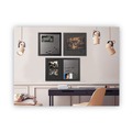  | MasterVision MX04433168 24 in. x 18 in. Designer Combo MDF Wood Frame Fabric Bulletin/Dry Erase Board - Charcoal/Gray/Black image number 7