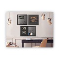 Office Jansan | MasterVision MX04433168 24 in. x 18 in. Designer Combo MDF Wood Frame Fabric Bulletin/Dry Erase Board - Charcoal/Gray/Black image number 7
