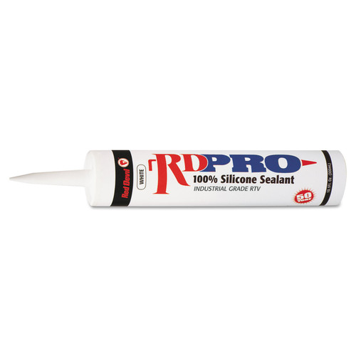 Lubricants and Cleaners | Red Devil 0816/OI 10.1 oz. White Silicone RD Pro Industrial-Grade RTV Sealant image number 0