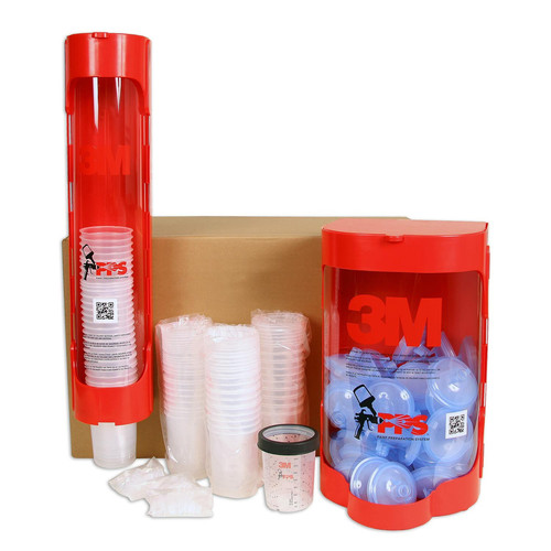 Paint Sprayers | 3M 16359 75-Piece PPS 13.5 oz. Midi 125 Micron Lid/Liner Dispenser Kit image number 0