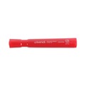Office Jansan | Universal UNV07052 Broad Chisel Tip Permanent Marker - Red (1 Dozen) image number 2