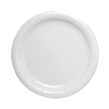 SOLO HP9S-2050 Bare Eco-Forward 9 in. dia ProPlanet Seal Clay-Coated Paper Dinnerware Plate - White (500/Carton)