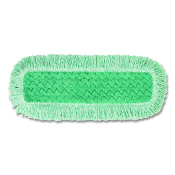 Rubbermaid Commercial 18 in. Microfiber Dust Pad with Fringe - Green