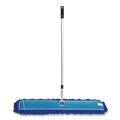 Mops | Gritt Commercial GRI17448T4PK 48 in. x 5 in. Microfiber Head 40 in. to 72 in. Silver Aluminum Handle Dust Mop with Telescopic Handle - Blue (4/Kit) image number 1