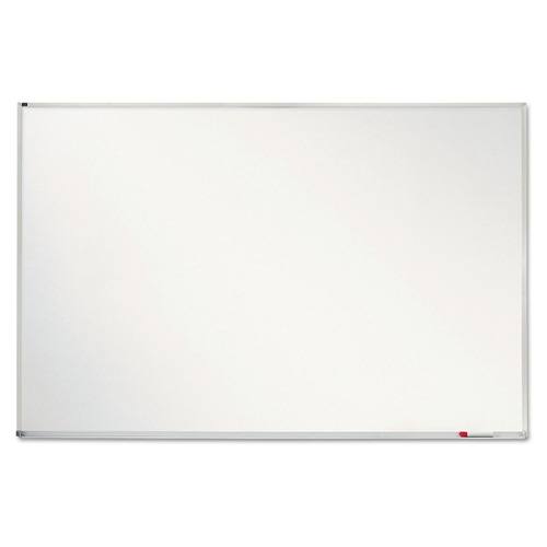 Office Jansan | Quartet PPA406 72 in. x 48 in. Porcelain Magnetic Whiteboard - White Surface/Satin Aluminum Frame image number 0