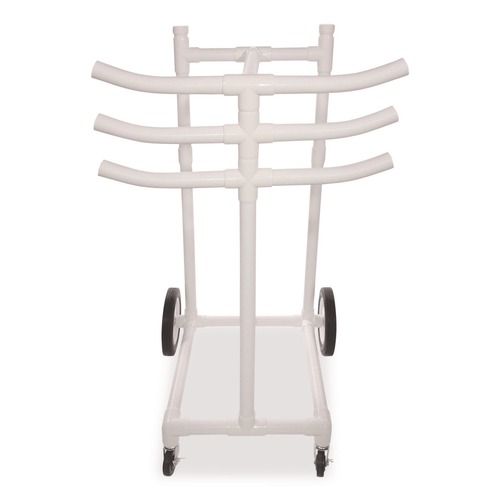 Office Filing Cabinets & Shelves | Champion Sports HCRACK 26 in. x 22 in. x 49 in. 176 lbs. Capacity Plastic Hoop Storage Rack - White image number 0