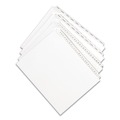 Office Jansan | Avery 01700 11 x 8.5 Allstate Style Preprinted Legal Exhibit Side A to Z Tab Index Dividers - White (26-Pieces/Set) image number 5
