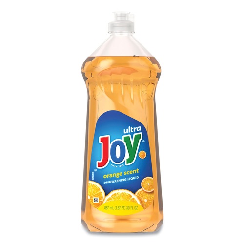 Cleaning & Janitorial Supplies | Joy 75056 30 oz. Bottle Ultra Orange Dishwashing Liquid - Orange Scent (10/Carton) image number 0