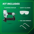 Metabo HPT Clearance | Metabo HPT N4004ABM 18-Gauge 1/4 in. Crown Flooring Stapler image number 1