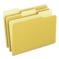  | Pendaflex 4210 1/3 YEL 1/3-Cut Assorted Tabs Interior Letter File Folders - Yellow (100/Box) image number 1