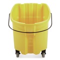 Trash & Waste Bins | Rubbermaid Commercial 2064914 WaveBrake 2.0 8.75 gal Plastic Bucket - Yellow image number 3
