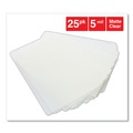 Office Jansan | Universal UNV84679 5.5 in. x 3.5 in. 5 mil Laminating Pouches - Gloss Clear (25/Pack) image number 2