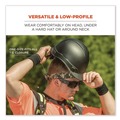 Cooling Gear | Ergodyne 12332 Chill-Its 6700 One Size Fits Most Cooling Bandana Polymer Tie Headband - Black image number 3
