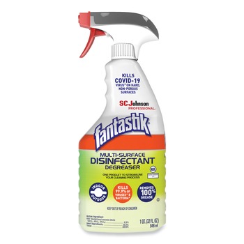Fantastik 32 oz. Spray Bottle Multi-Surface Disinfectant Degreaser - Herbal