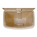 Trash & Waste Bins | Rubbermaid Commercial 1883458 Streamline 13-Gallon Resin Front Step Style Step-On Container - Beige image number 3