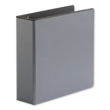 Universal UNV30751 3 Ring 3 in. Capacity Deluxe Easy-to-Open D-Ring View Binder - Black