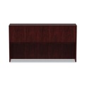  | Alera ALEVA286615MY 64.75 in. x 15 in. x 35.38 in. Valencia Series 4-Compartment Hutch with Doors - Mahogany image number 1