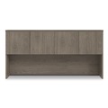 Office Filing Cabinets & Shelves | Alera AE1NNN-E723616P TOM 72 in. x 16 in. x 36 in. 4-Compartment Seville Hutch with Doors - Walnut image number 2