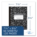 Notebooks & Pads | Roaring Spring 77505 10 in. x 8 in. Sheets Flexible Composition Notebook - Black Marble Cover (72/Carton) image number 4