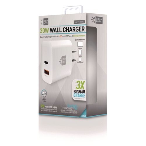 Office Electronics & Batteries | ByTech CL-PD-W3-101-WT 30 Watts Wall Charger - White image number 0