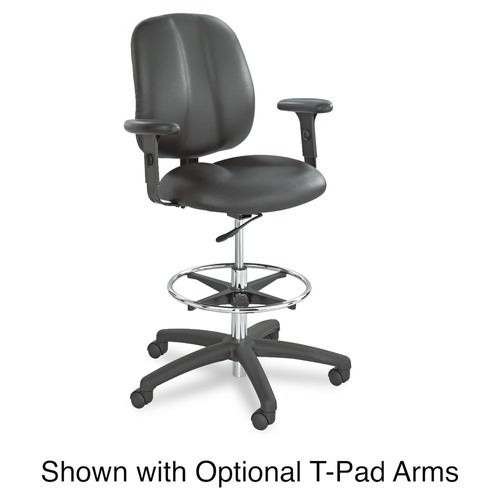  | Safco 7084BL Apprentice Ii Extended Height Chair, Black Vinyl image number 0