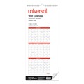 Calendars & Planners | Universal 71003 12 in. x 27 in. 14-Month (Dec 2025-Jan 2027) Three-Month Wall Calendar - White/Red Sheets image number 3