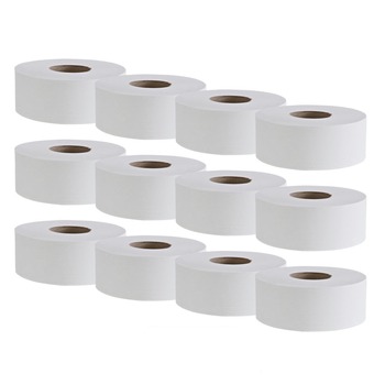 Boardwalk 3.4 in. x 1000 ft. 2 Ply Jumbo Roll Bathroom Tissue - White (12/Carton)
