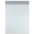 Office Jansan | Quality Park QUA46200 #5 1/2 Square Flap with Perforated Strip Redi-Strip Adhesive Closure 14 in. x 17 in. Poly Mailer - White (100/Pack) image number 0