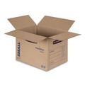 Office Jansan | Bankers Box 7713801 SmoothMove 12 in. x 16 in. x 12 in. Regular Slotted Container (RSC) Basic Moving Boxes - Small, Brown/Blue (25/Carton) image number 2