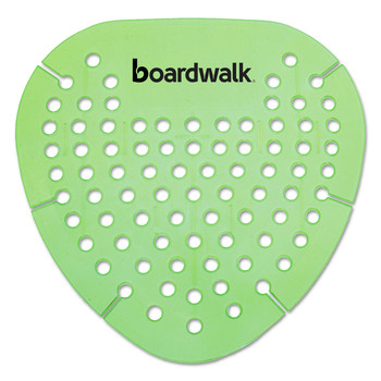 ODOR CONTROL | Boardwalk BWKGEMHMI Gem Urinal Screens - Herbal Mint Scent, Green (12/Box)
