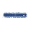 Mops | Boardwalk BWK1148 48 in. x 5 in. Cotton/Synthetic Blend Dust Mop Head - Blue image number 0
