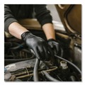 Disposable Gloves | Ammex GPNB46100 9.5 in. Long 5 mil Powder-Free Industrial Nitrile Gloves - Large/Black (1000/Carton) image number 4