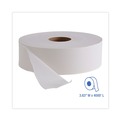 Cleaning & Janitorial Supplies | Boardwalk BWK6103 3-5/8 in. x 4000 ft. JRT 1-Ply Bath Tissue - White, Jumbo (6/Carton) image number 3