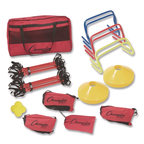 Toys | Champion Sports SAGKIT Speed and Agility Kit with Carry Bag (23/Set) image number 0
