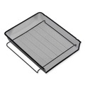 Office Jansan | Universal UNV20012 17 in. x 10.88 in. x 2.5 in. Deluxe Mesh Stacking Side Load Tray - Legal Size, Black image number 0