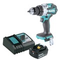 Hammer Drills | Makita XPH16ZNBL1850BDC1 18V LXT Brushless Compact 1/2 in. Cordless Hammer Drill Driver with Lithium‑Ion Battery and Charger Starter Pack Bundle (5 Ah) image number 0