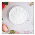 Cutlery | Dart 20RL Vented Foam Lids Fits 6 - 32 oz. Cups - White (10 Packs/Carton) image number 3