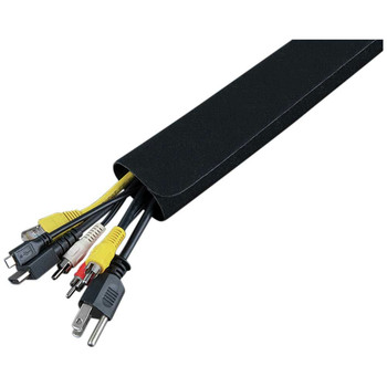 WIRE MANAGEMENT | Klein Tools 450-320 2-Piece 1-1/4 in. x 3 ft. Cable Management Sleeve Set - Black