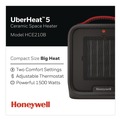 Bulk Savings Pricing 2 | Honeywell HCE210B UberHeat 5 4.5 in. x 4.5 in. x 8.86 in. 1500 W Ceramic Heater - Black image number 3