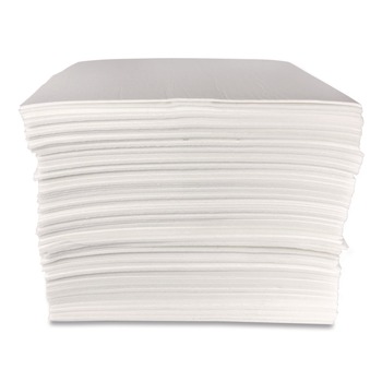Quick Dam Mighty Mat Heavy Absorbent Pads, 18 gal, 16-in x 18-in, 100/Box