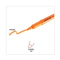  | Universal UNV08853 Chisel Tip Fluorescent Orange Ink Orange Barrel Pocket Highlighters (1 Dozen) image number 4