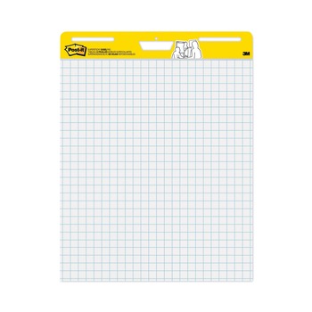 Post-it Easel Pads Super Sticky 25 in. x 30 in. Quadrille Self Stick Easel Pads - White (2/Carton)