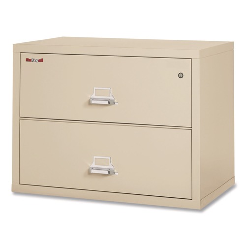 Office & Office Supplies | FireKing 2-3822-CPA 2 Legal/Letter-Size File Drawers 37.5 in. x 22.13 in. x 27.75 in. Insulated Lateral File - Parchment image number 0
