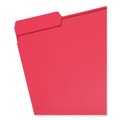 Office Jansan | Smead 12743 1/3-Cut Tabs Assorted Letter Size 0.75 in. Expansion Colored File Folders - Red (100/Box) image number 5